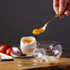 Crystalia Glass Egg Holders, Set of 2 Pcs